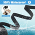 Vivifying Waterproof Dog Leash - 20FT Black Durable PVC Coated Long Leash with Soft Handle for Outdoor Use