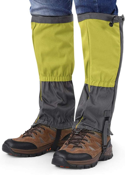 Hiking Waterproof Gaiters, Outdoor Motainee Shoe Boot Covers for Skiing, Climbing