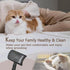 Large Slicker Brush for Dogs & Cats, Extra Long Pin Shedding Brush for Long Haired Pets, 25mm (1"), Black