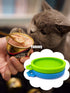 COMTIM Small Size Cat Food Can Lids, 2 Pack Silicone Covers for 3 oz & 2.5 oz Small Cans