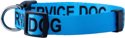 Native Pup Service Dog Collars, Medium Size in Blue
