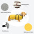 Dachshund Raincoat - Waterproof Corgi Raincoat for Dachshunds, Weiner Long Back Breeds with Reflective Stripe, Great
