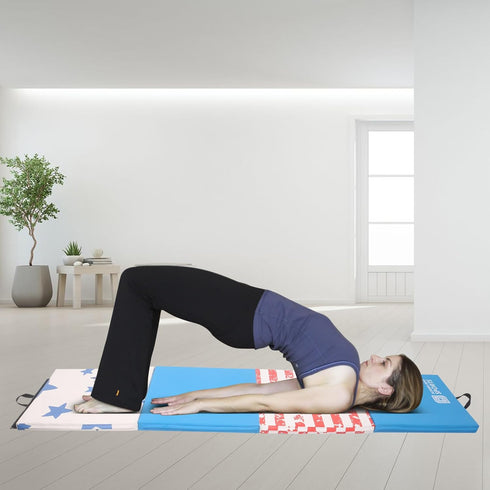 4 4'X8'X2" 4'X10'X2" 100% Modern-Depo Gymnastics Mat for Home Panels Folding or With Handle, Hook Loop, Waterproof