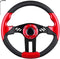 Golf Cart Steering Wheel - EZGO Club Car Yamaha Universal Steering Wheel in Red, Cool Racing Style
