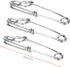 Gsycle 15pcs Tuna Clips, Stainless Steel Fishing Snap Clips Longline Branch Hangers Snap Fishing Accessory Easy On Off