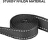 Taglory Dog Leash - Black Double-Sided Reflective Leash with Soft Neoprene Padded Handle, 3/4 inch by 6 ft for Small