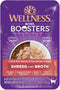 Wellness Bowl Boosters Grain Free Wet Cat Food Topper, Flaked Salmon & Tuna Recipe in 1.75 Ounce Pouches (Pack of 12)