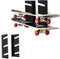 Wall Mounted Skateboard Shelf, Storage Rack, Skateboard Bracket, Horizontal Space Saving Design
