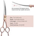 Fenice Peak Professional Curved Dog Grooming Scissors - 8'' Rose Gold 440C Stainless Steel Pet Cutting Shears