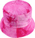 Reversible Tie Dye Bucket Hat, Multicolored Cotton Fisherman Cap, Packable Sun Hat
