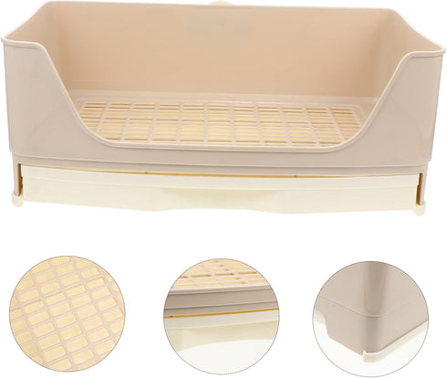 Compact Rabbit Litter Box for Pet Training - Durable Design
