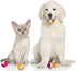 Weewooday 6 Pieces Cat Toy Ball, Sisal Ball Interactive Rolling Scratch Cat Toy (Random Color)