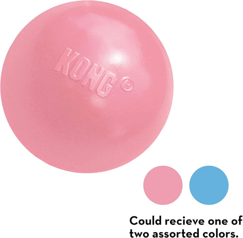 KONG Puppy Ball w/Hole, Soft & Durable Activity Ball for Medium/Large Puppies - Dog Toy for Healthy Exercise