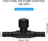 30 Pieces Aquarium Air Valve, Single Way Plastic Control Valves for 4 mm Hose Air Pump
