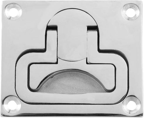 Qiilu Stainless Steel Boat Floor Lock, Flush Mount Hatch Latch Hardware Accessory for Marine Boat