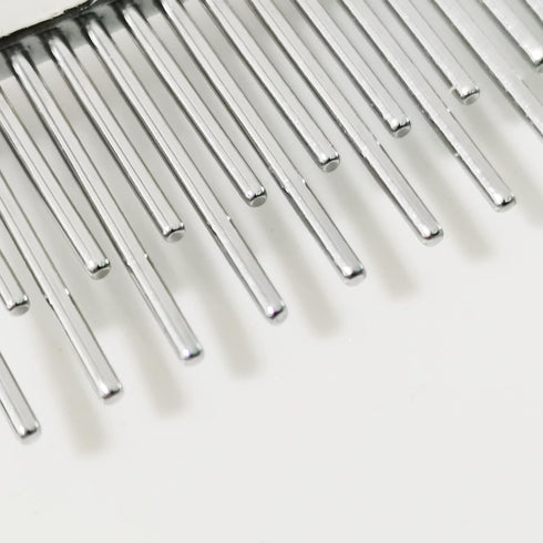 Long Hair Dog or Cat Comb Grooming Tool, Stainless Steel Pin, Blue, Dematting Knots Tangles Remover for Dogs Cats