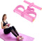Pedal Resistance Band, 4-Tube Elastic Sit Up Bands for Body Training, Yoga Stretching, and Slimming (Pink)