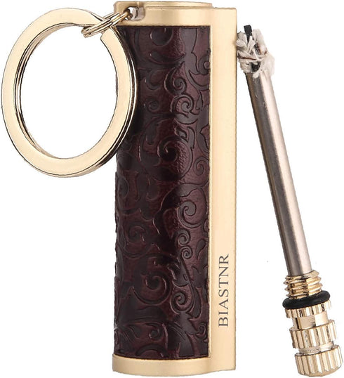 Permanent Match Keychain Matchstick Fire Starter Immortal Lighter, Refillable Flint Match Stick for Outdoor Camping,