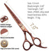 Fenice Peak Dog Grooming Scissors, Professional Trimming Shears for Dogs and Cats, 440C Stainless Steel (7'')