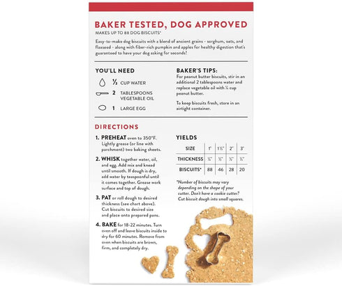 Dog Biscuit Mix, Pumpkin & Apple, Homemade Dog Treats, 12oz by King Arthur Baking Company