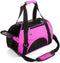 Soft-Sided Cat Carrier, Portable Foldable Pet Travel Carrier for Cats, Dogs, Puppy, Airline Approved (Small Rosered)
