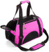 Soft-Sided Cat Carrier, Portable Foldable Pet Travel Carrier for Cats, Dogs, Puppy, Airline Approved (Small Rosered)