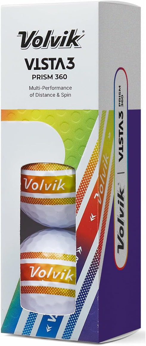 Vista3 360 Dozen) Volvik Prism Golf Balls (One