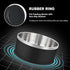 LIHONG Dog Bowls, 64oz Stainless Steel for Large Dogs, Non-Slip Rubber Bottom, Double Wall Insulated, Rustproof, Black