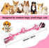 Dog Rope Toys - 3 Knots Chew Rope Toy for Medium and Small Dogs, Natural Cotton for Tug of War and Teeth Cleaning (Pink)