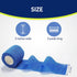 WePet Pet Wrap, Self-Adhesive Non-Woven Bandage, Emergency Cohesive Gauze, 2 Inch, 12 Rolls for Pets