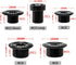Rosojodg 1Pc M19 Crankset Crankset Black Crank Arm Screws Fixing Bolt, Aluminum Alloy Threads Arm Bolt, Crank Fixing