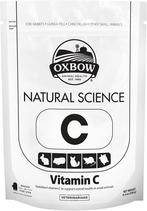 Oxbow Natural Science Vitamin C Supplement, Vitamin C for Guinea Pig, Made