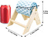 MinrzPet Chicken Coop Accessories, Beak Grinding Calcium Stone with Wooden Stand, Chicken Enrichment Toys, Toys