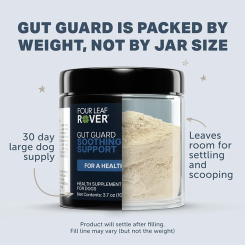 Immune 30 Four Leaf Rover Gut Guard - Dog Probiotics, Prebiotics, and Organic Herbs for Gut Health and Support