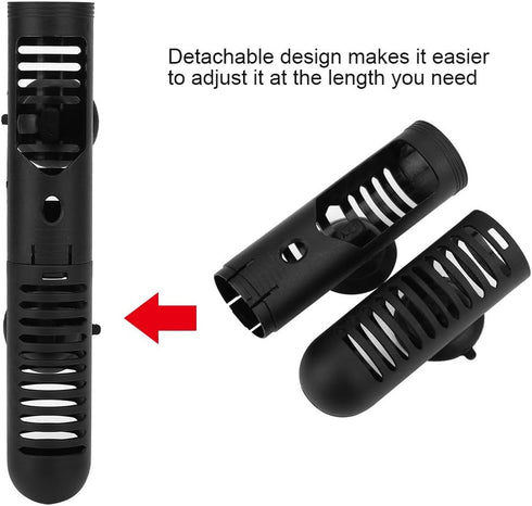 Fdit Aquarium Fish Tank Heater Protective Case, Detachable Design with Suction Cups (#2)