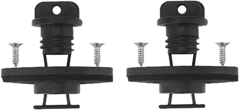 Kayak Drain Plug Kit Hull Coarse Thread Bung for Canoe Boat with Screws Replacement Hardware Accessories 2 PCs