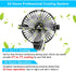 DaToo Quiet Aquarium Chillers, Adjustable Wind Angle Cooling Fan for Fish Tank with Clip and Suction Cup