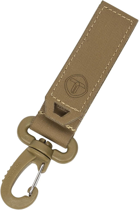 Tactical Gear Clip Nylon Carabiners, 2” Military Hooks for EDC MOLLE Webbing Keychains