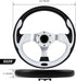 Universal Golf Cart Steering Wheel - Skid Steering Wheel for Club Car EZGO RXV, TXT, Yamaha, Precedent, Tempo, DS