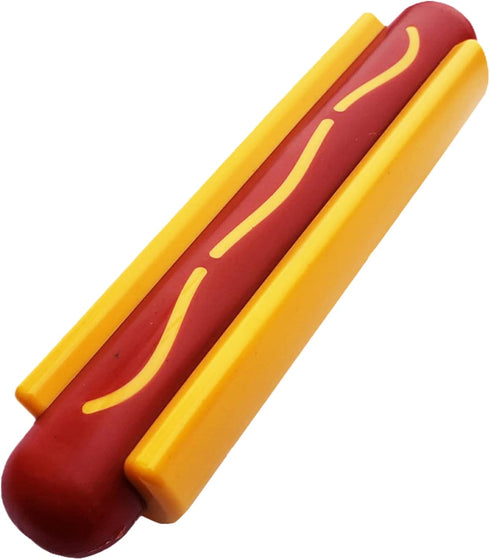 SodaPup Hot Dog – Durable Dog Chew Toy Made in USA from Non-Toxic Nylon for Mental Stimulation and Clean Teeth