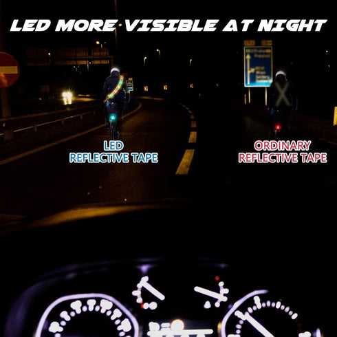 High Visibility LED Night Running Gear, Rechargeable Flashing Sash for Outdoor Safety Walking and Jogging