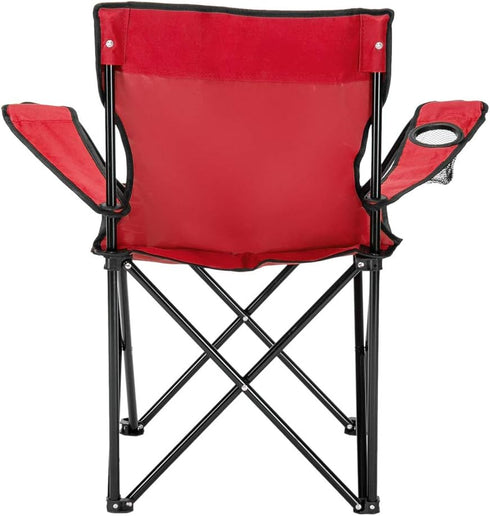 Ynredee Portable Camping Chair,Folding Outdoor Beach Camp Chair with Side Pocket and Cup Holder,Carry Bag