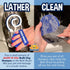 Bodhi Dog Shampoo Brush for Cats and Dogs, Premium Grooming Bath Brush for Long & Short Hair, Blue
