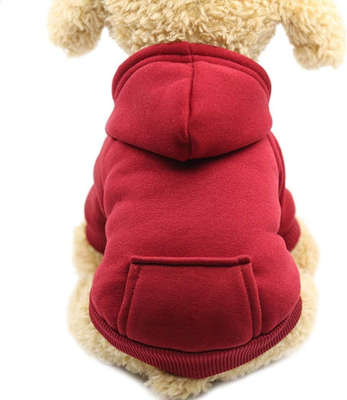 Idepet Dog Hoodies for Small Dogs, Warm Coat Jacket Vest for Chihuahua, Autumn Puppy Outfits, Cats Dogs Clothing (XS,