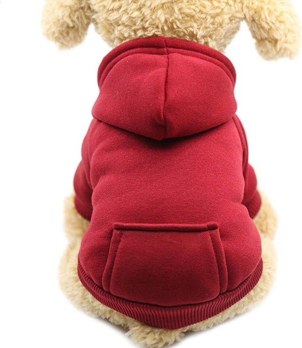 Idepet Dog Hoodies for Small Dogs, Warm Coat Jacket Vest for Chihuahua, Autumn Puppy Outfits, Cats Dogs Clothing (XS,