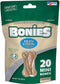 BONIES Natural Dental Bones Mini Multi-Pack for Dogs 5-15 LBS - 20 Low-Calorie Chicken Flavor Treats