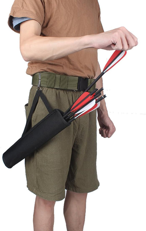 KRATARC Archery Crossbow Bolts Arrow Tube Hip Quiver Carry Bag for 18" 20" 22" Arrows, Waist Hanged