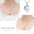 zeqingjw Pet Cremation Jewelry for Ashes, Paw Print Heart Urn Necklace Memorial Keepsake for Pet/Dog's/Cat's Ashes