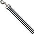 Dog Leash Stripes 3 Black 2 White 4 Feet Long 1.0 Inch Wide
