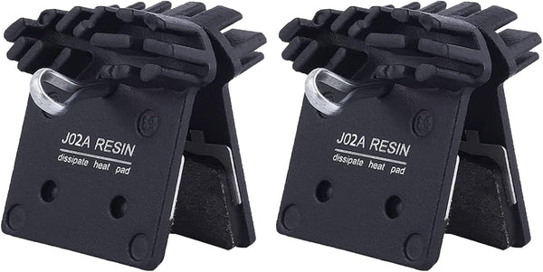 J02A Resin Disc Brake Pads with Cooling Fin, Compatible with Shimano XTR M9000/DEORE XT M8100/DEORE XT M8000/DEORE XT